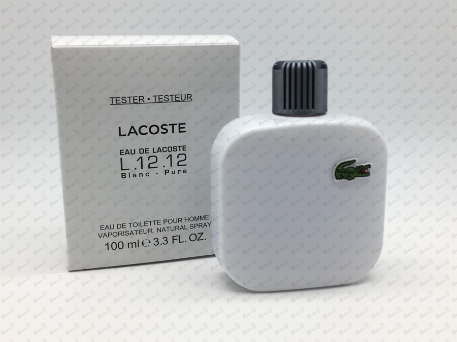 Lacoste blanc 100 мл. Лакост l12.12 белый мужской. Lacoste l.12.12 Blanc. Lacoste l 12 12 Blanc Pure Tester. Lacoste l. 12.12 Blanc туалетная вода (мужские) 100ml Tester.