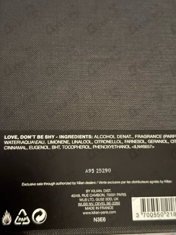 Купить Love Don't Be Shy от Kilian