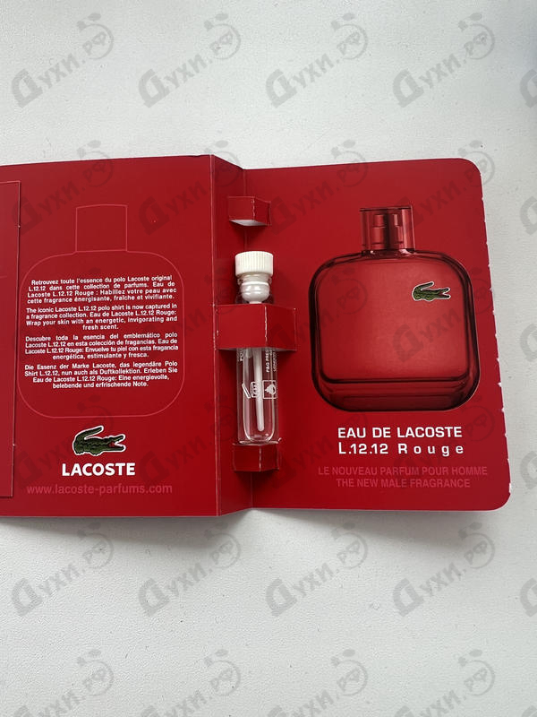 Духи L.12.12 Rouge от Lacoste