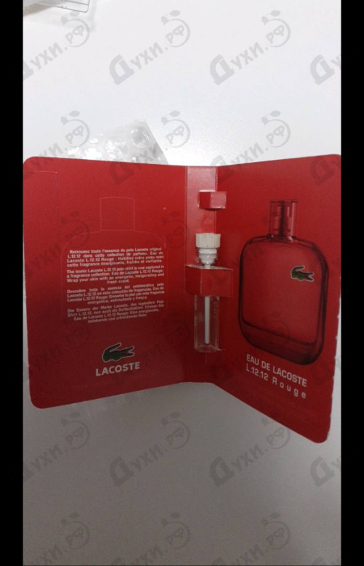 Духи L.12.12 Rouge от Lacoste