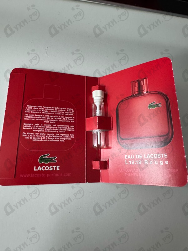 Духи L.12.12 Rouge от Lacoste