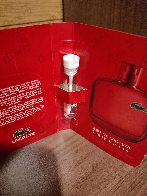 Духи L.12.12 Rouge от Lacoste