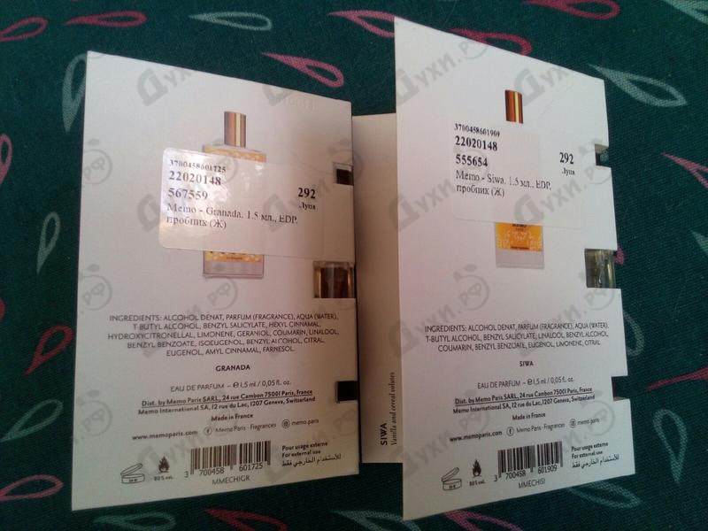 Парфюмерия Memo Siwa