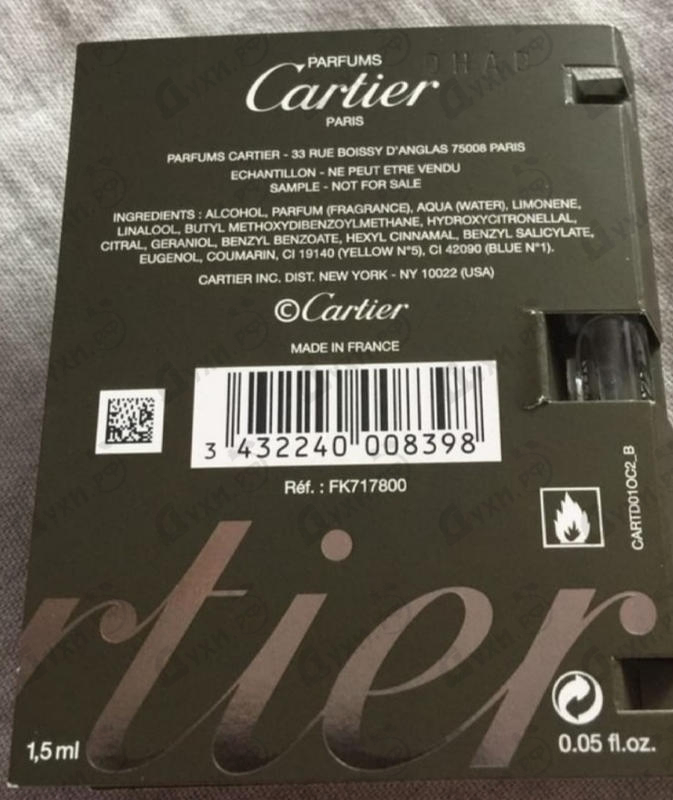 Купить Cartier Eau De Cartier Concentree