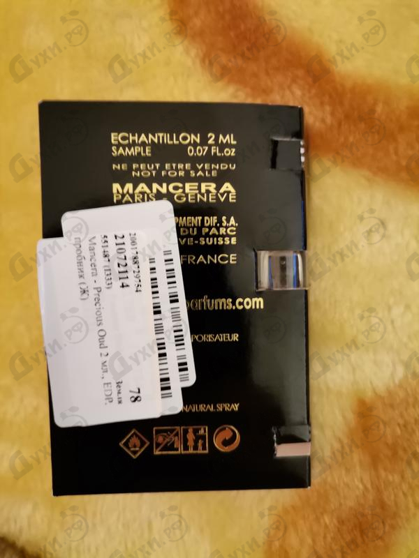 Отзыв Mancera Precious Oud Духи Precious Oud от Mancera