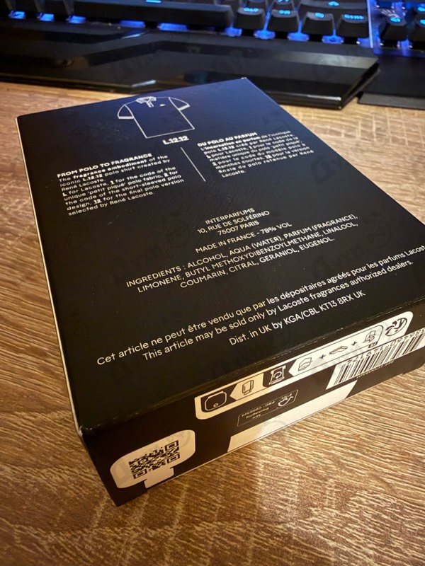 Духи L.12.12. Noir от Lacoste