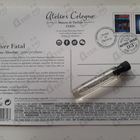 Отзывы Atelier Cologne Vetiver Fatal
