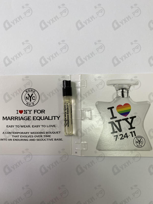 Духи I Love New York For Marriage Equality от Bond No. 9