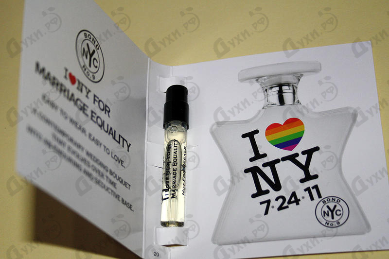 Духи I Love New York For Marriage Equality от Bond No. 9