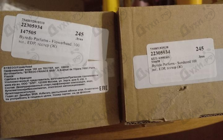 Парфюмерия Flowerhead от Byredo Parfums