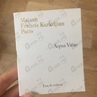 Отзыв Maison Francis Kurkdjian Aqua Vitae