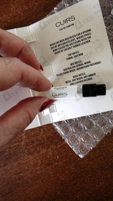 Духи Cuirs от Carner Barcelona Отзыв Carner Barcelona Cuirs