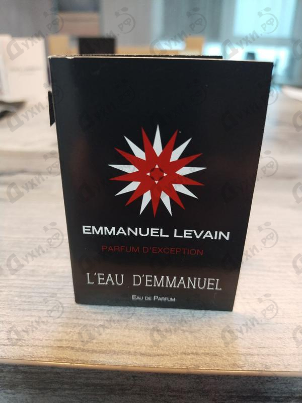 Отзывы Emmanuel Levain L'eau D'emmanuel