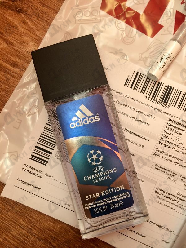 Парфюм Adidas Uefa Champions League Star Edition Парфюмерия Uefa Champions League Star Edition от Adidas