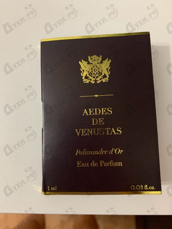 Парфюмерия Palissandre D'or от Aedes de Venustas