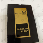 Парфюм Mancera Black To Black