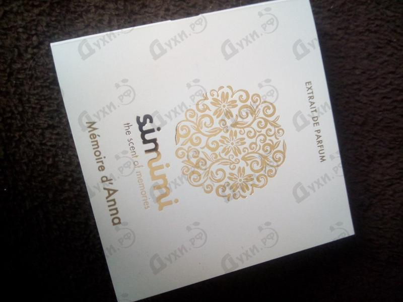 Отзывы Simimi Memoire D'anna Духи Memoire D'anna от Simimi