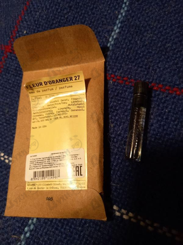 Парфюмерия Fleur D'oranger 27 от Le Labo Купить Le Labo Fleur D'oranger 27