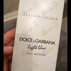 Отзывы Dolce & Gabbana Light Blue Eau Intense