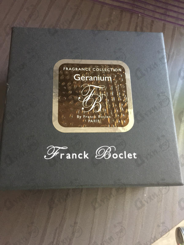 Парфюмерия Franck Boclet Geranium Парфюмерия Geranium от Franck Boclet