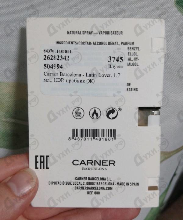 Купить Latin Lover от Carner Barcelona