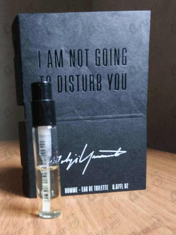 Парфюмерия I'm Not Going To Disturb You Homme от Yohji Yamamoto