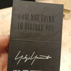 Отзыв Yohji Yamamoto I'm Not Going To Disturb You Homme