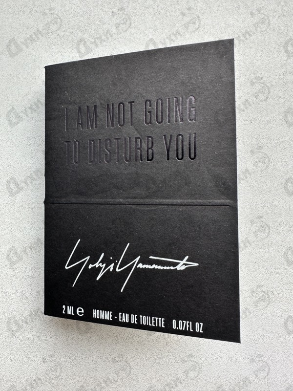 Купить Yohji Yamamoto I'm Not Going To Disturb You Homme
