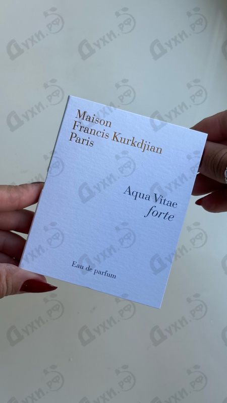 Отзыв Maison Francis Kurkdjian Aqua Vitae Forte