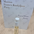 Отзыв Maison Francis Kurkdjian Aqua Vitae Forte