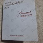 Отзыв Maison Francis Kurkdjian Baccarat Rouge 540 Extrait De Parfum