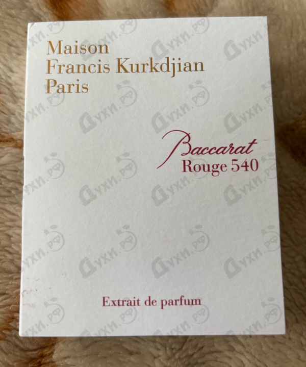 Отзыв Maison Francis Kurkdjian Baccarat Rouge 540 Extrait De Parfum