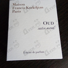Отзыв Maison Francis Kurkdjian Oud Satin Mood Extrait De Parfum