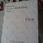 Отзыв Maison Francis Kurkdjian Oud Extrait De Parfum