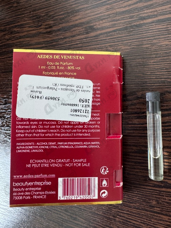 Духи Pelargonium от Aedes de Venustas