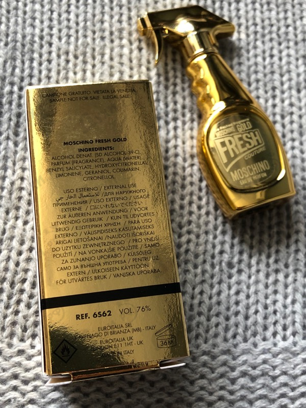 Отзыв Moschino Gold Fresh Couture
