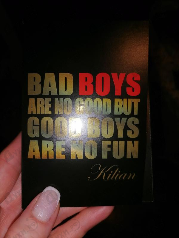 Духи Bad Boys Are No Good But Good Boys Are No Fun от Kilian