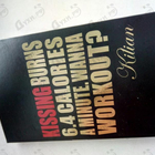 Духи Kissing Burns 6.4 Calories An Minute. Wanna Work Out? от Kilian