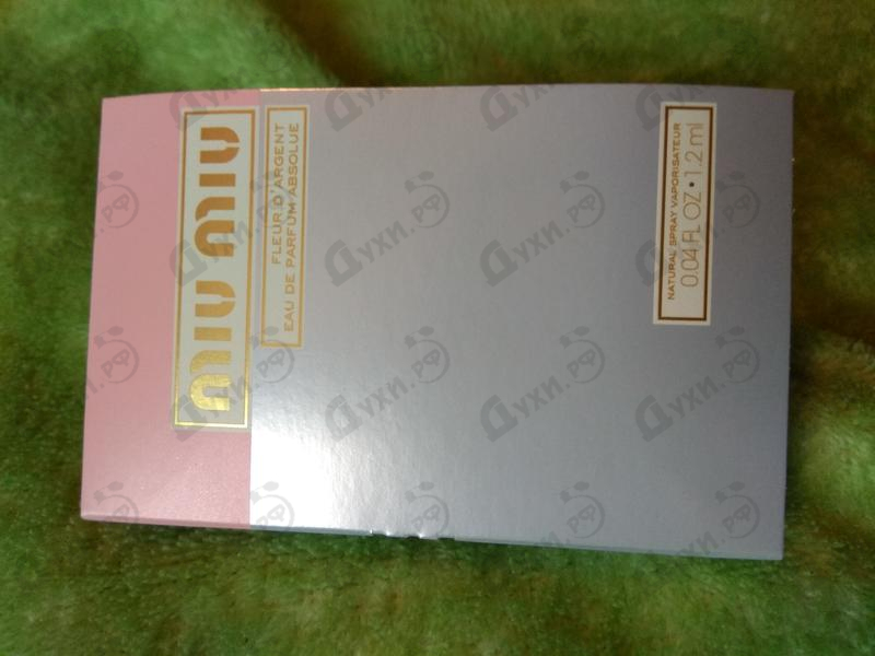 Отзывы Miu Miu Miu Miu Fleur D'argent Парфюмерия Miu Miu Fleur D'argent от Miu Miu