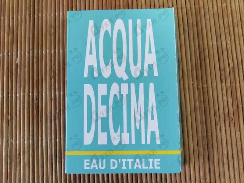 Духи Acqua Decima от Eau D`Italie