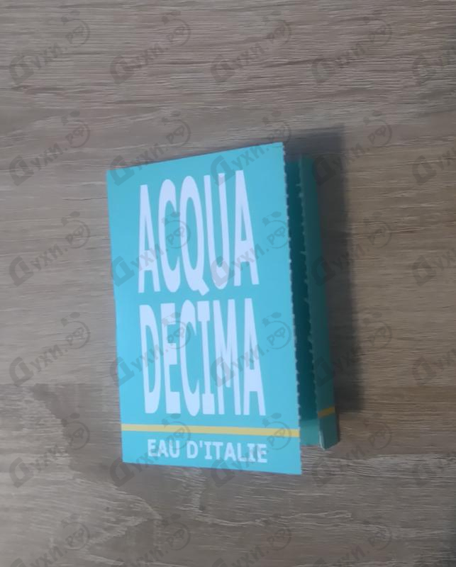 Духи Acqua Decima от Eau D`Italie