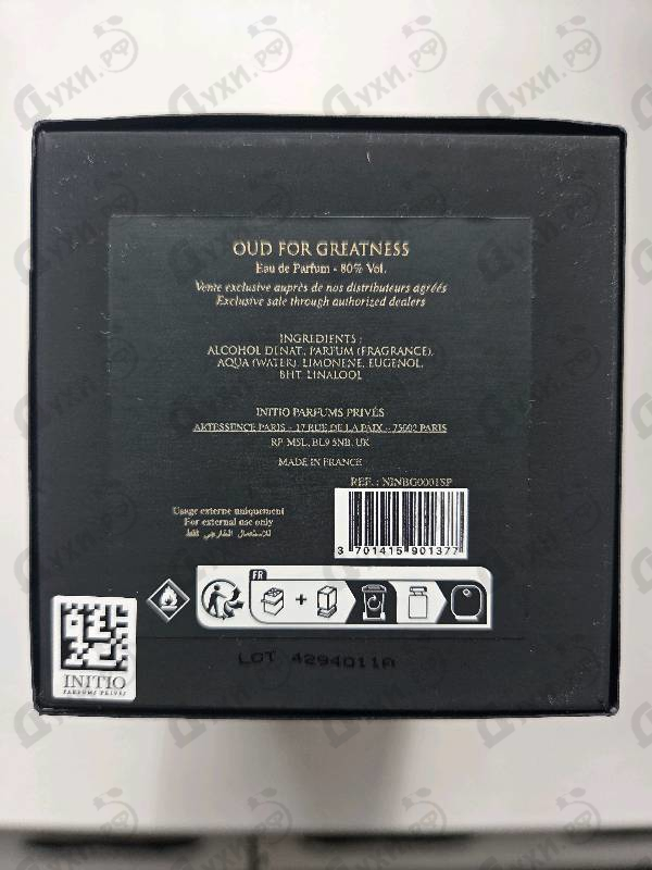 Духи Oud For Greatness от Initio