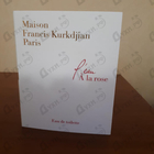 Отзыв Maison Francis Kurkdjian L'eau A La Rose