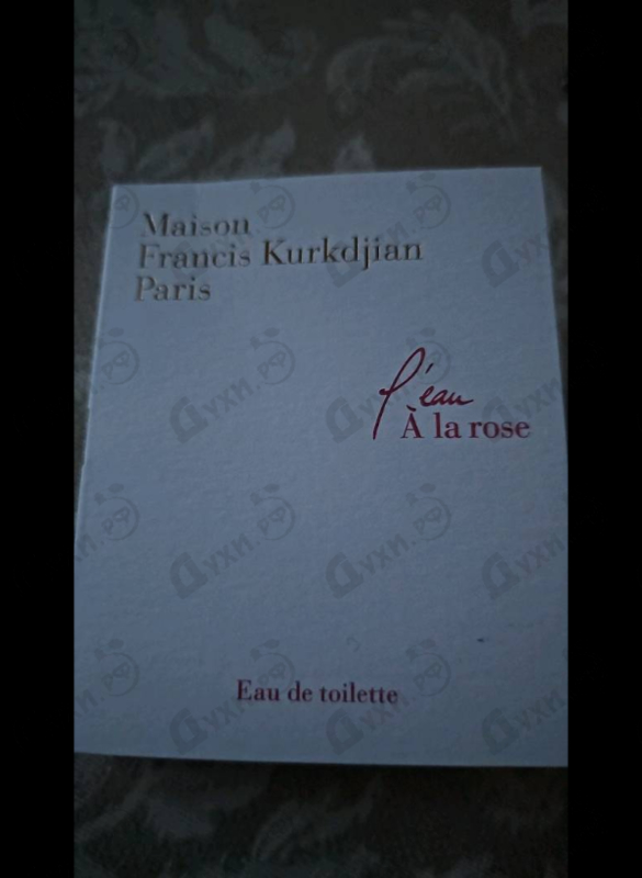 Парфюмерия L'eau A La Rose от Maison Francis Kurkdjian