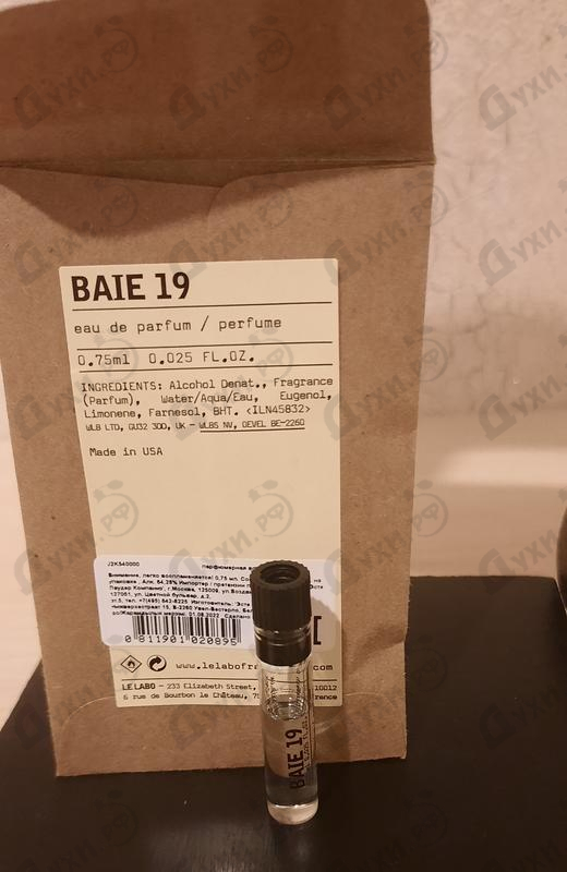 Отзывы Le Labo Baie 19