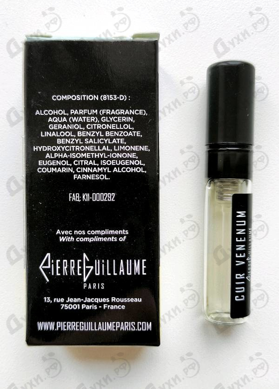 Отзыв Pierre Guillaume PG03 Cuir Venenum