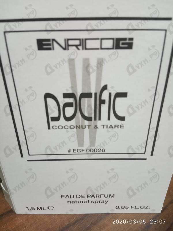 Отзывы Enrico Gi Pacific Coconut & Tiare