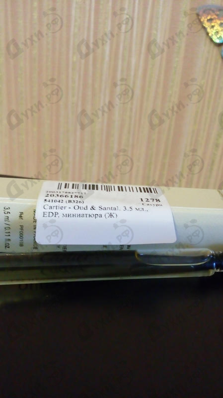 Духи Oud & Santal от Cartier