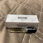 Отзыв Matiere Premiere Cologne Cedrat