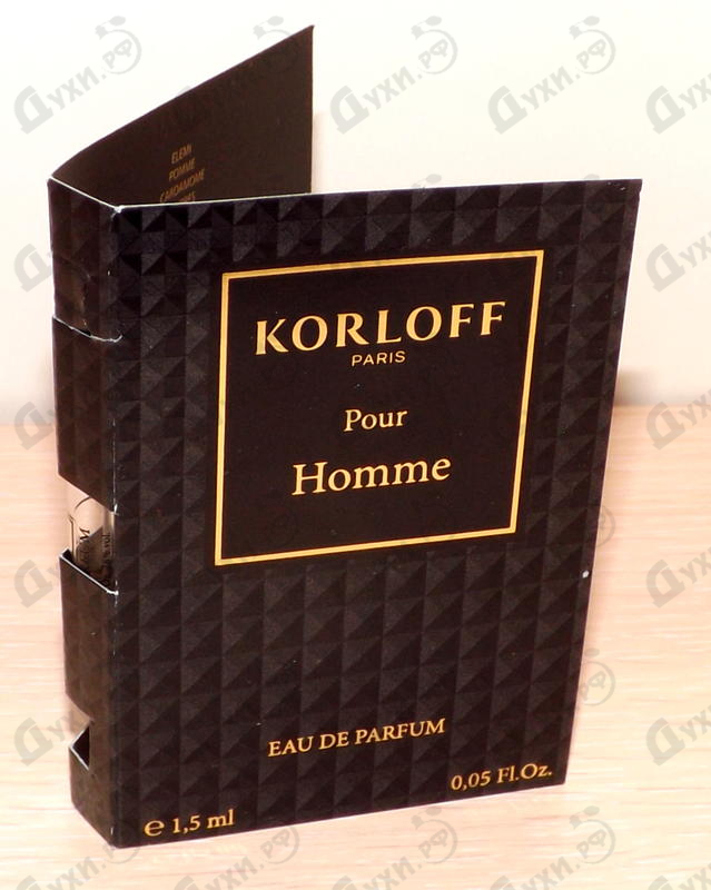 Парфюмерия Korloff Pour Homme Купить Pour Homme от Korloff
